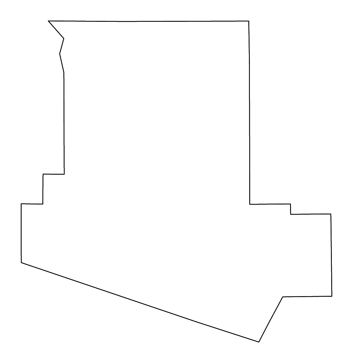 Mapa de contorno de Carroll, Mississippi con ríos.