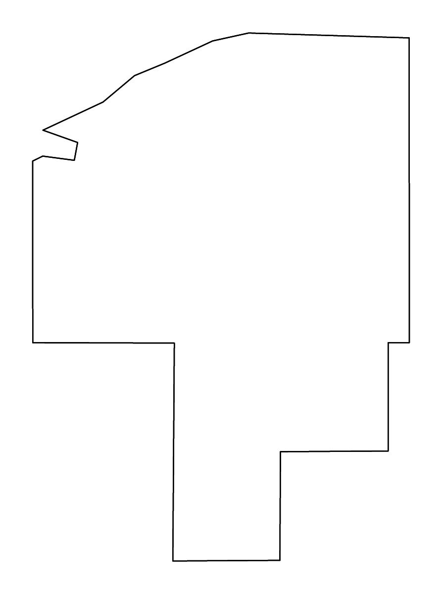 Mapa de contorno de Choctaw, Mississippi con ríos.