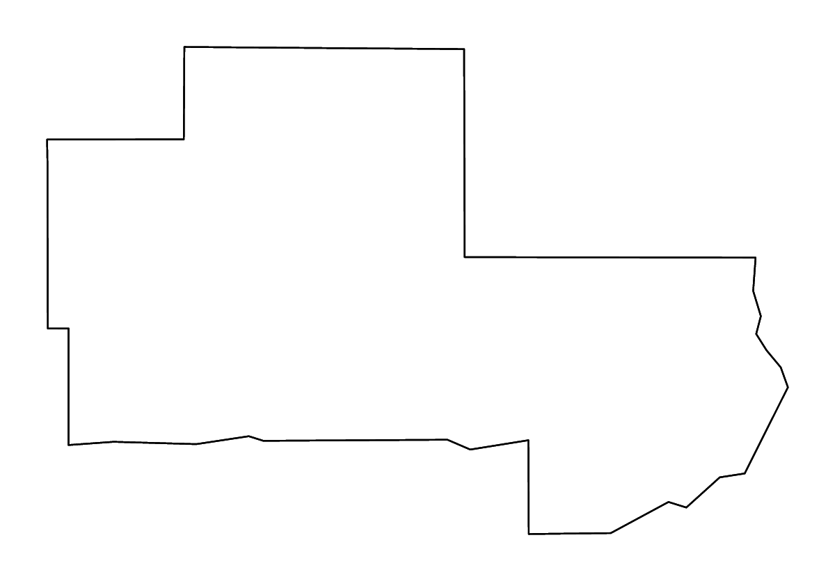 Carte de contour de Clay, Mississippi avec rivières.
