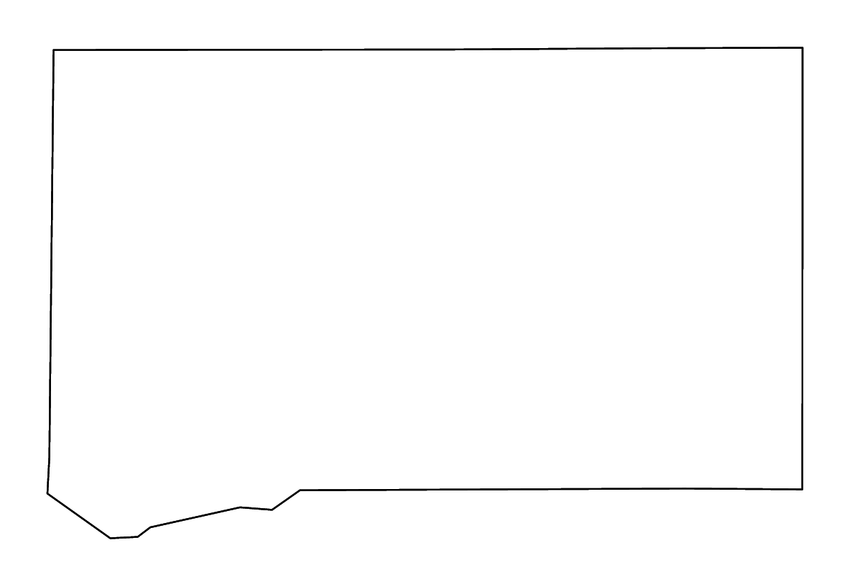 Mapa de contorno de Franklin, Mississippi con ríos.