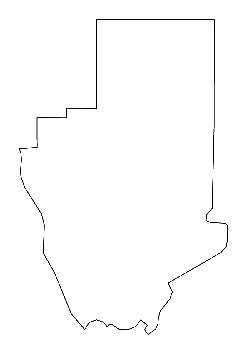 Mapa de contorno de Hancock, Mississippi con ríos.
