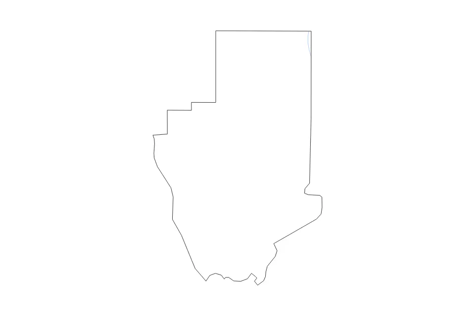 Carte de Hancock, Mississippi de type contour et rivières pour Amérique du Nord, montrant contour et rivières avec des limites nettes.
