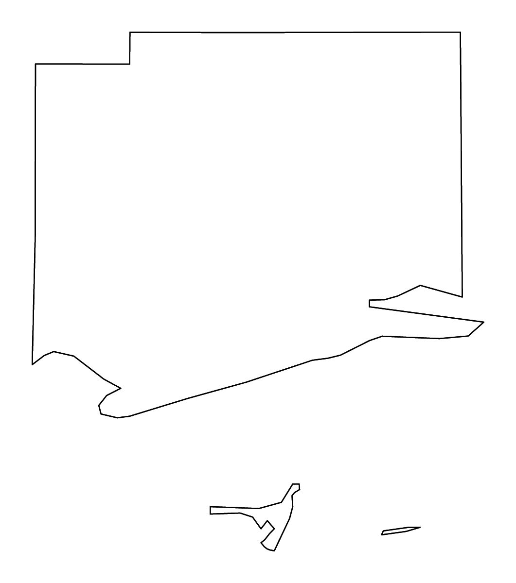 Mapa de contorno de Harrison, Mississippi con ríos.