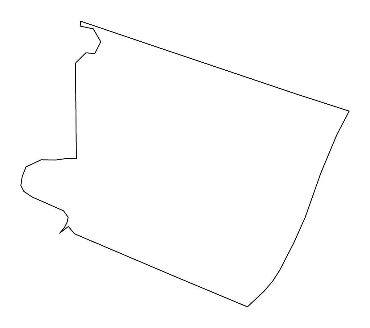 Mapa de contorno de Holmes, Mississippi con ríos.