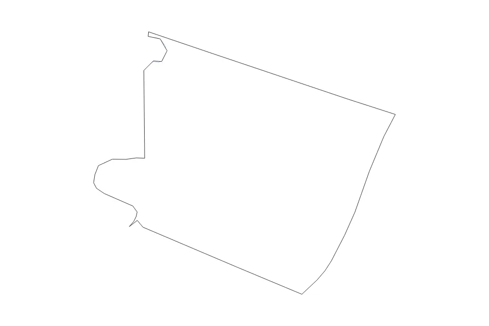 Carte de Holmes, Mississippi de type contour et rivières pour Amérique du Nord, montrant contour et rivières avec des limites nettes.