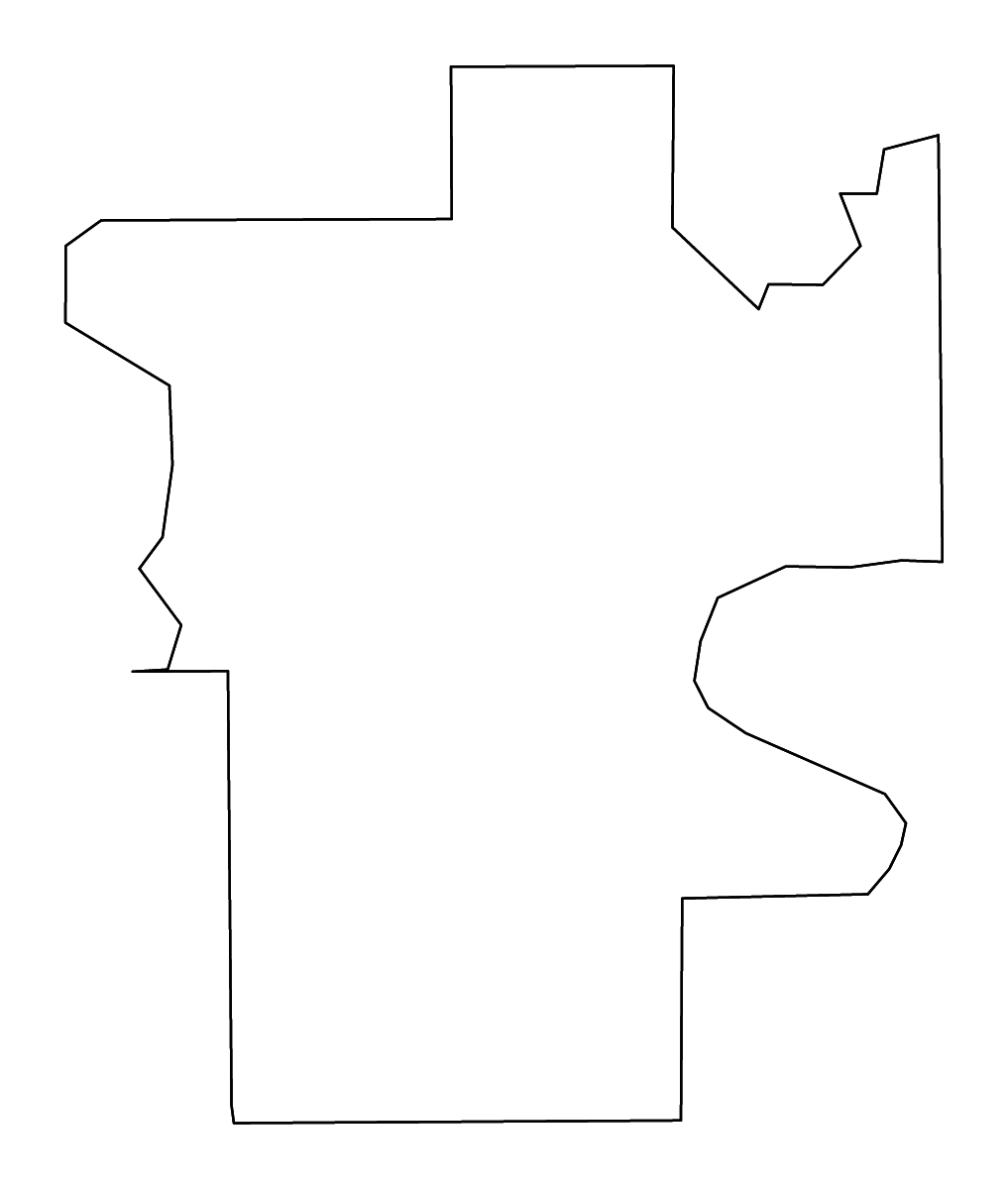 Mapa de contorno de Humphreys, Mississippi con ríos.
