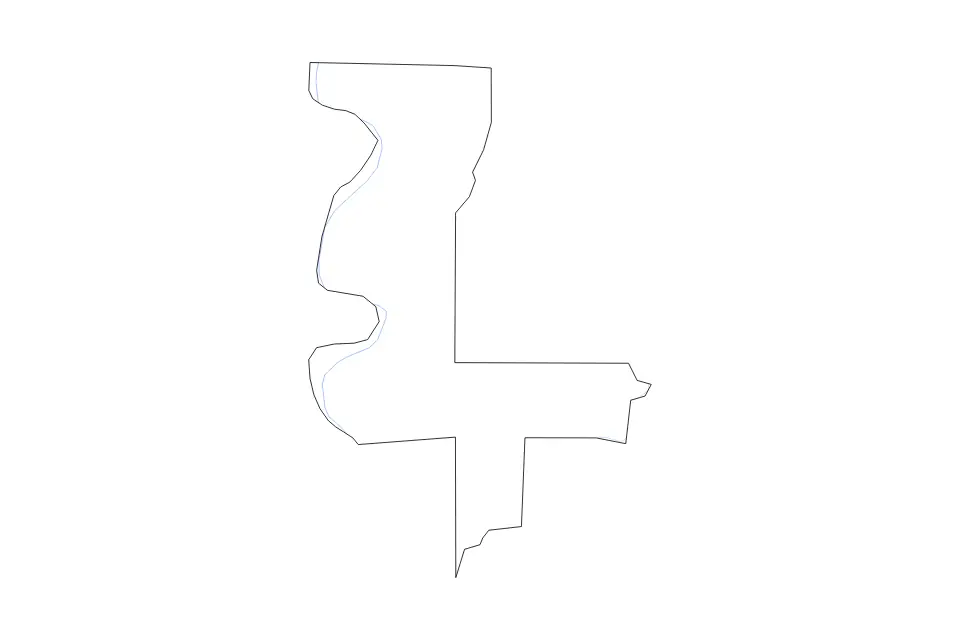 Mapa de Issaquena, Mississippi de tipo contorno y ríos para América del Norte, con contorno y ríos con límites limpios.