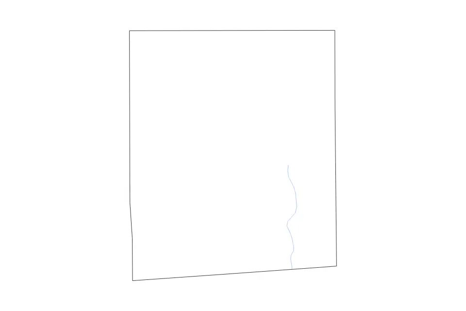 Mapa de Jasper, Mississippi de tipo contorno y ríos para América del Norte, con contorno y ríos con límites limpios.