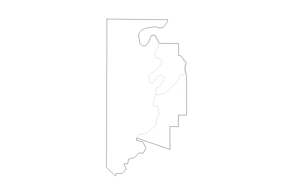 Carte de Leflore, Mississippi de type contour et rivières pour Amérique du Nord, montrant contour et rivières avec des limites nettes.