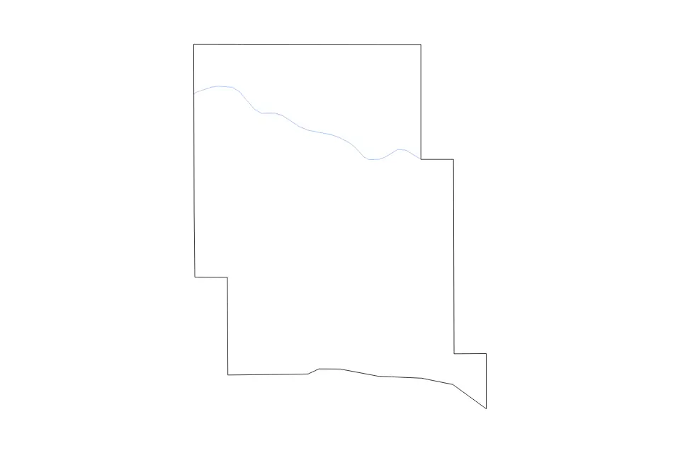 Mapa de Marshall, Mississippi de tipo contorno y ríos para América del Norte, con contorno y ríos con límites limpios.