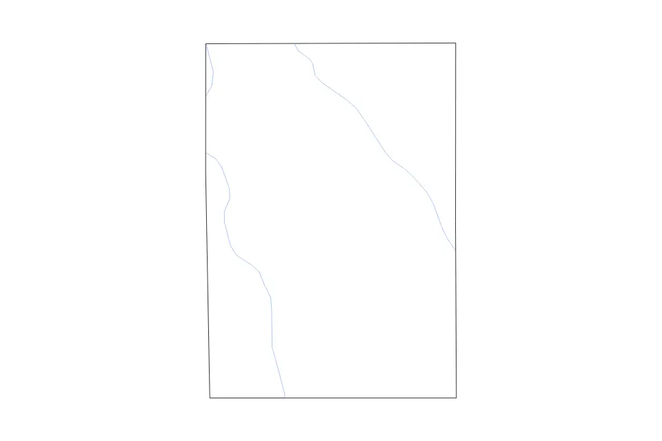 Carte de Pike, Mississippi de type contour et rivières pour Amérique du Nord, montrant contour et rivières avec des limites nettes.