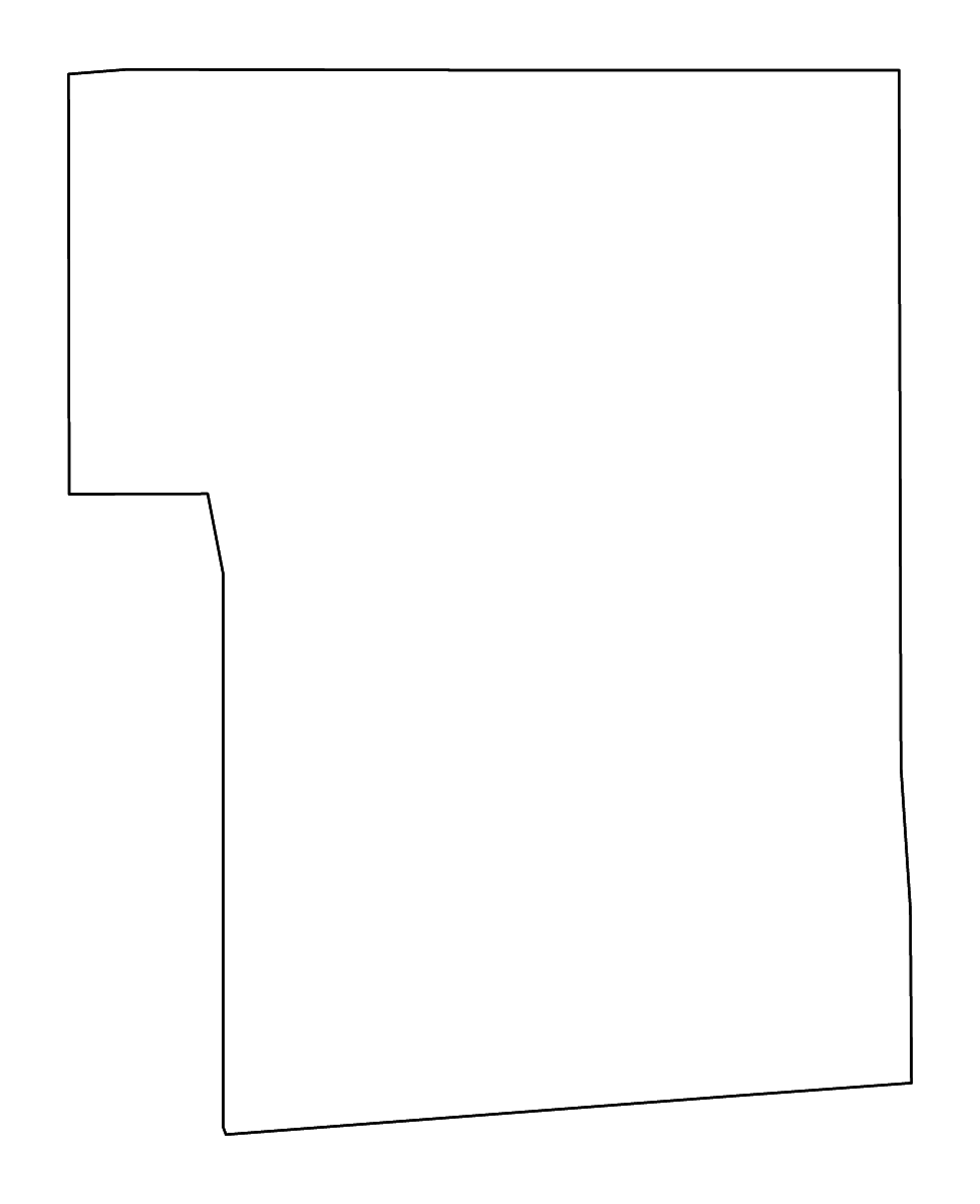Carte de contour de Smith, Mississippi avec rivières.