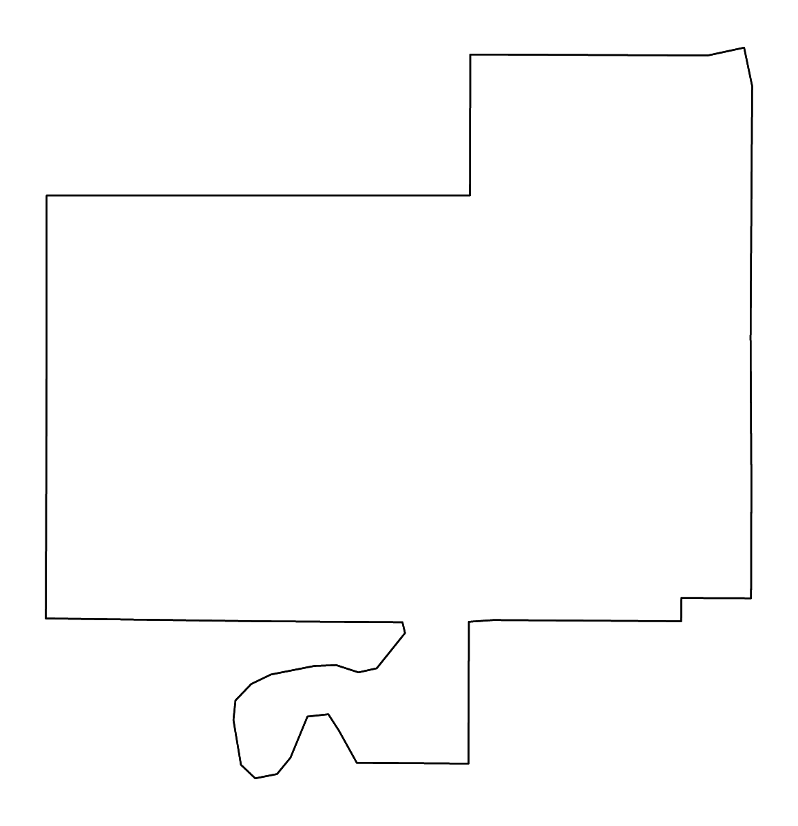 Mapa de contorno de Tallahatchie, Mississippi con ríos.