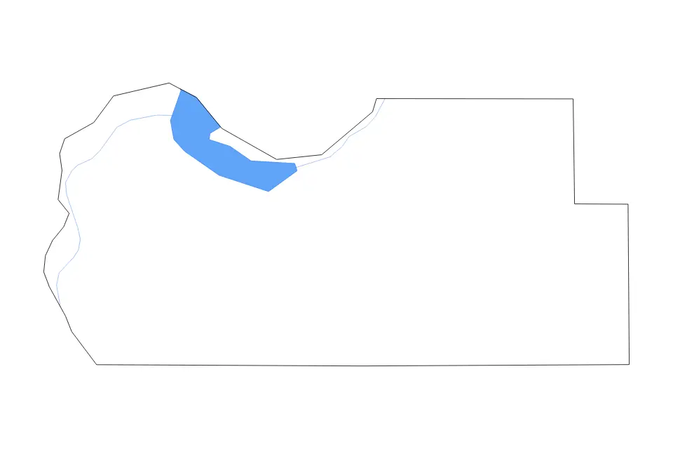 Mapa de Tate, Mississippi de tipo contorno, lagos y ríos para América del Norte, con contorno, lagos y ríos con elementos de agua como Arkabutla Lake.
