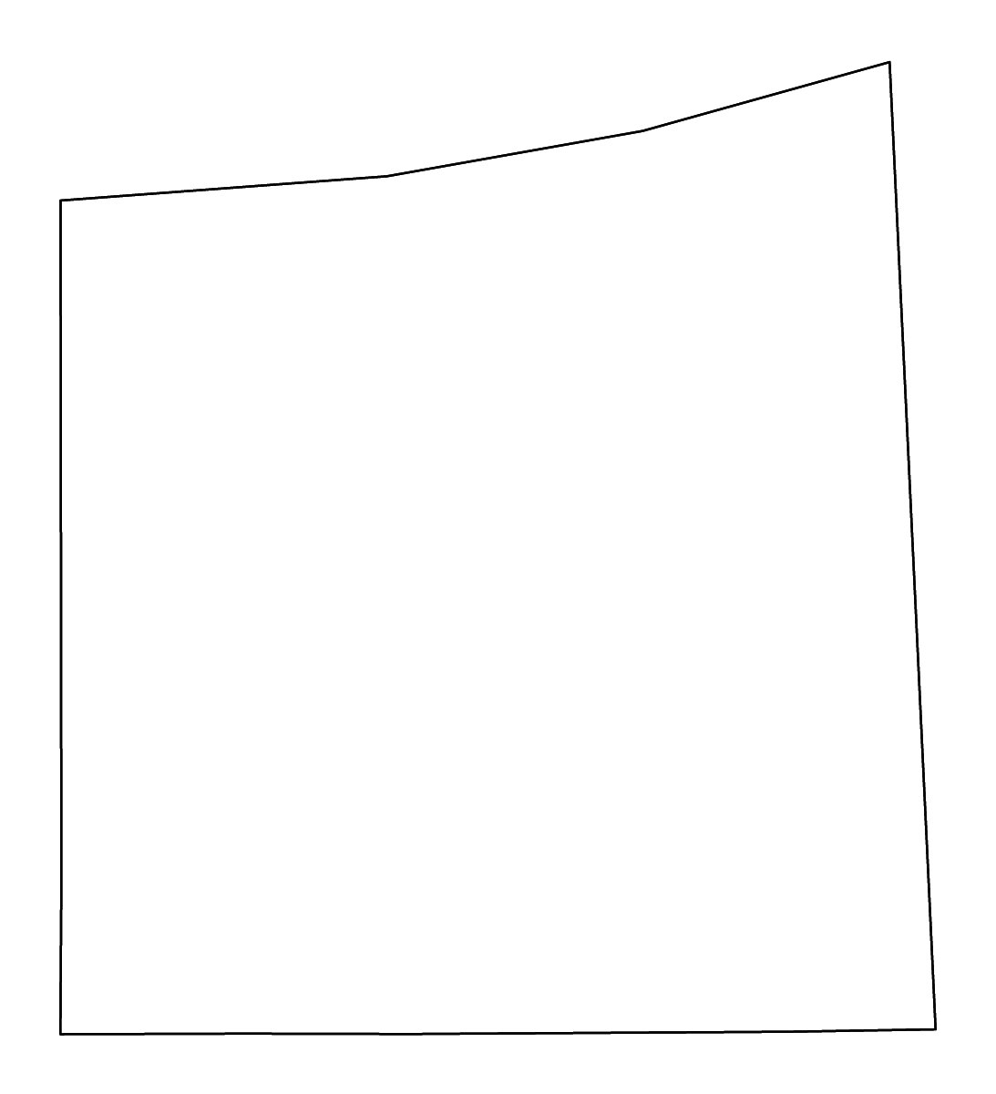 Mapa de contorno de Wayne, Mississippi con ríos.