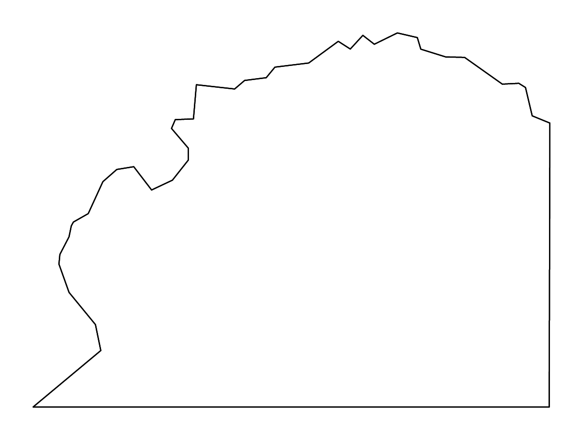 Mapa de contorno de Wilkinson, Mississippi con ríos.