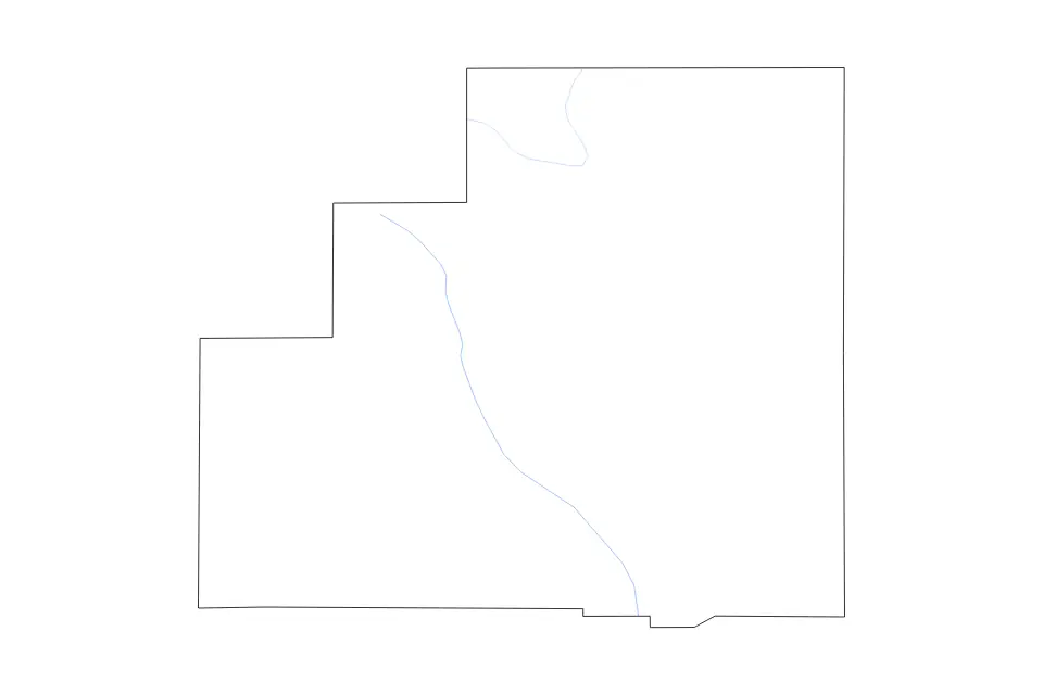 Carte de Winston, Mississippi de type contour et rivières pour Amérique du Nord, montrant contour et rivières avec des limites nettes.