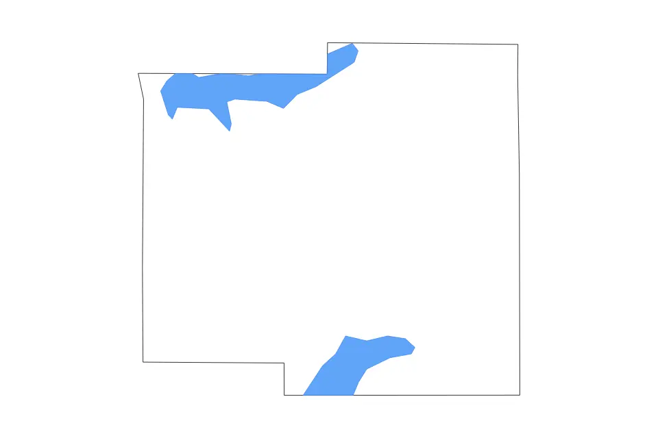 Mapa de Yalobusha, Mississippi de tipo contorno y lagos para América del Norte, con contorno y lagos con elementos de agua como Grenada Lake y Enid Lake.