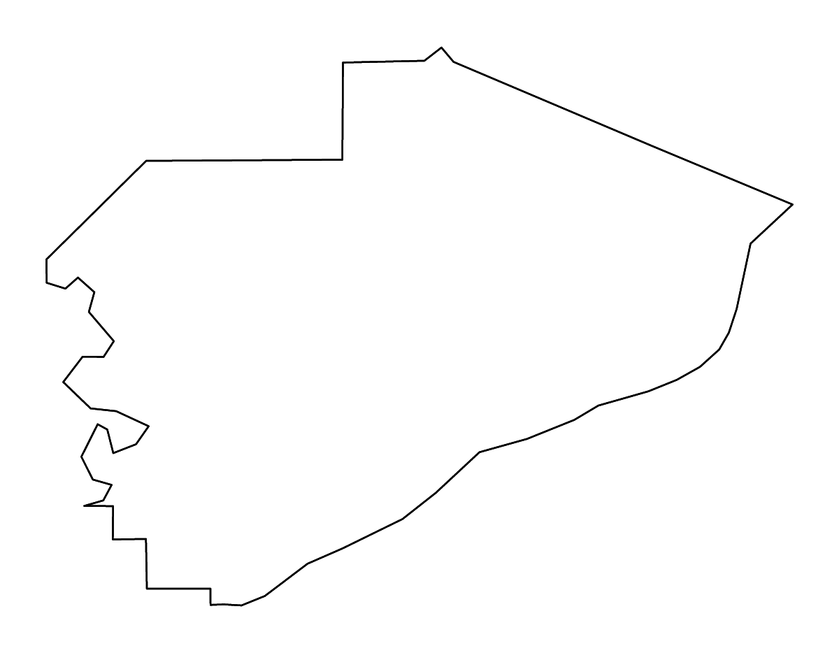 Mapa de contorno de Yazoo, Mississippi con ríos.