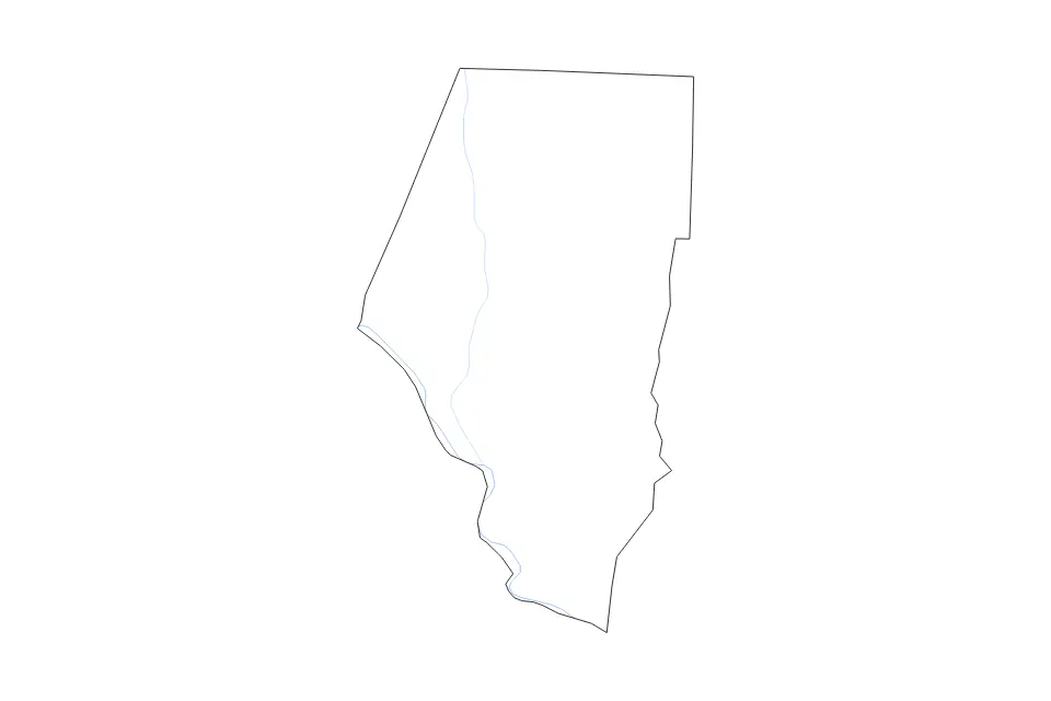 Mapa de Boone, Missouri de tipo contorno y ríos para América del Norte, con contorno y ríos con límites limpios.