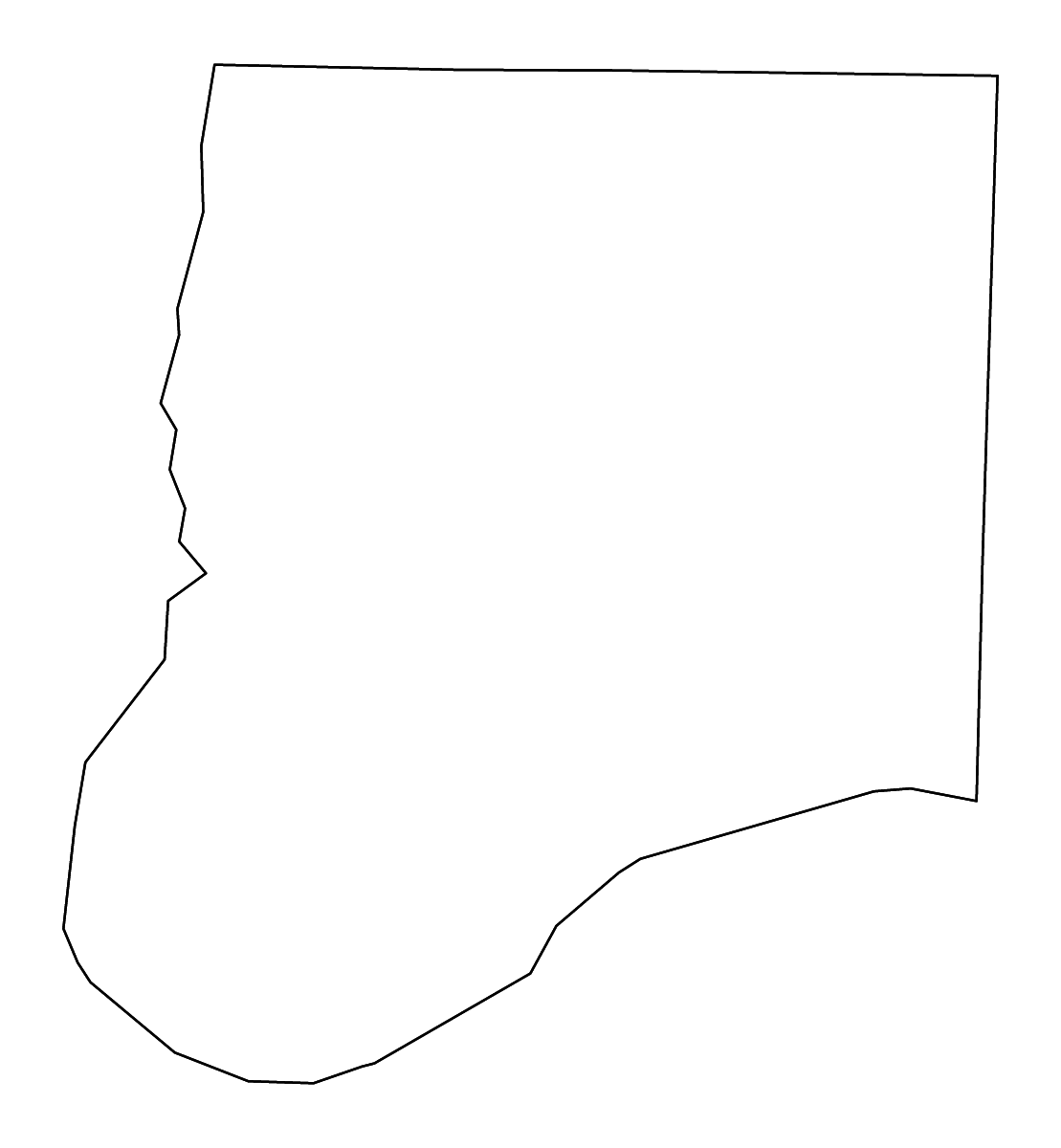 Mapa de contorno de Callaway, Missouri con ríos.