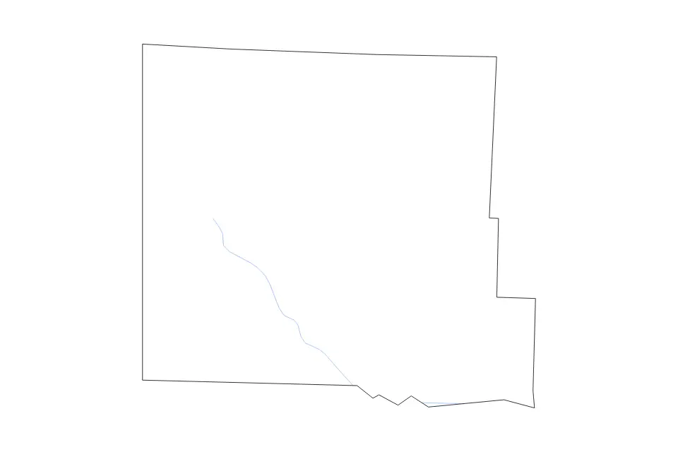 Carte de Cass, Missouri de type contour et rivières pour Amérique du Nord, montrant contour et rivières avec des limites nettes.