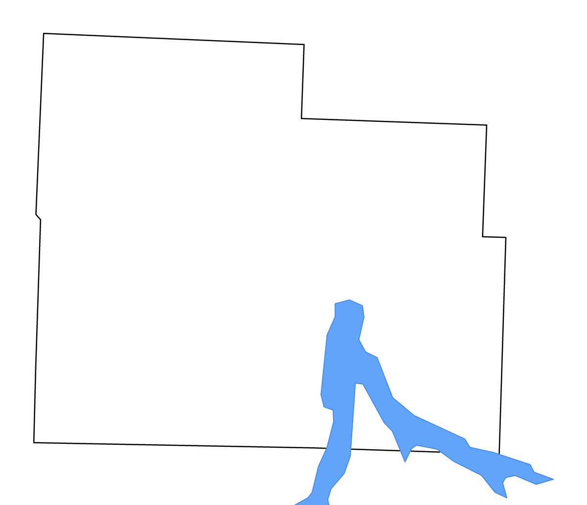 Mapa de contorno de Cedar, Missouri con lagos y ríos.