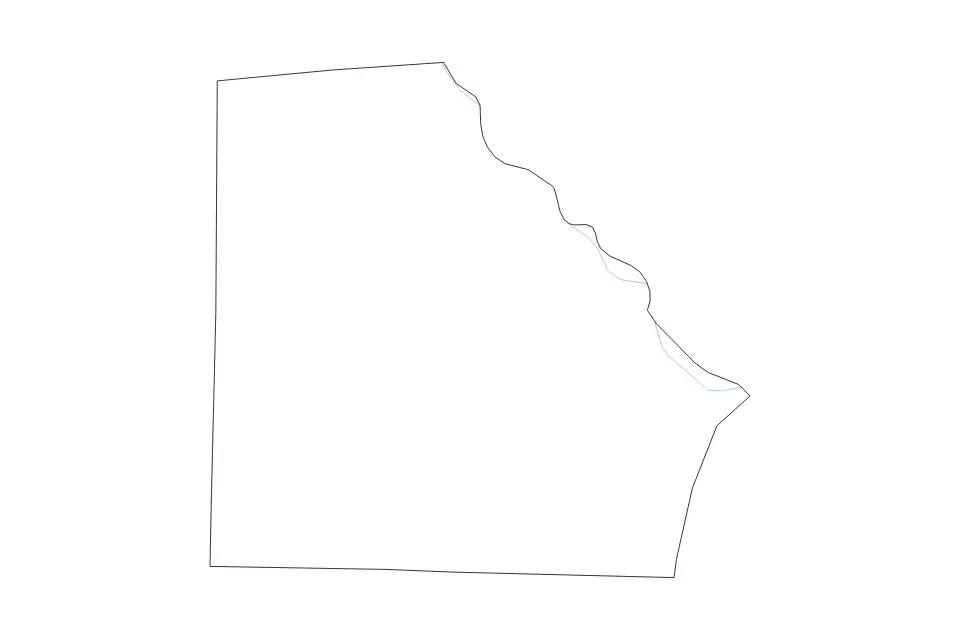 Mapa de Clark, Missouri de tipo contorno y ríos para América del Norte, con contorno y ríos con límites limpios.