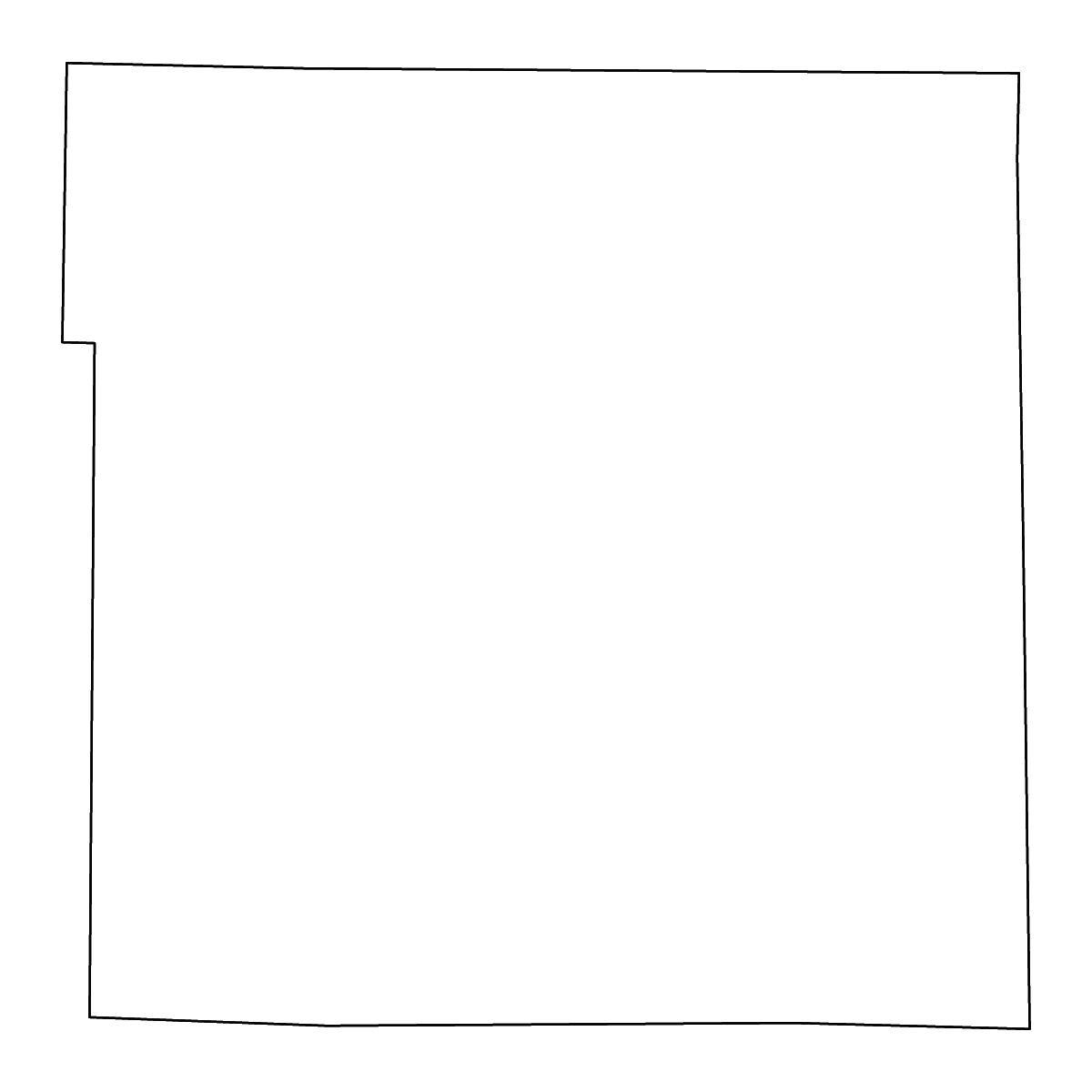 Mapa de contorno de Daviess, Missouri con ríos.