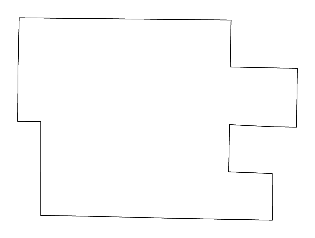 Mapa de contorno de Dent, Missouri con ríos.