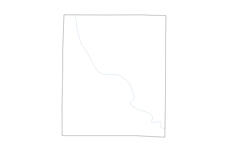 Carte de Gentry, Missouri de type contour et rivières pour Amérique du Nord, montrant contour et rivières avec des limites nettes.