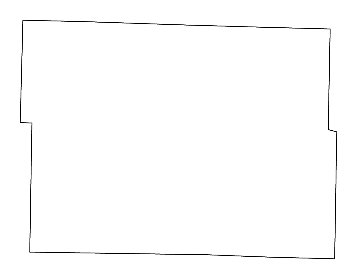 Mapa de contorno de Greene, Missouri con ríos.