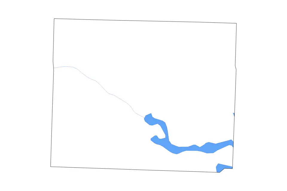 Mapa de Henry, Missouri de tipo contorno, lagos y ríos para América del Norte, con contorno, lagos y ríos con elementos de agua como Harry S. Truman Reservoir.