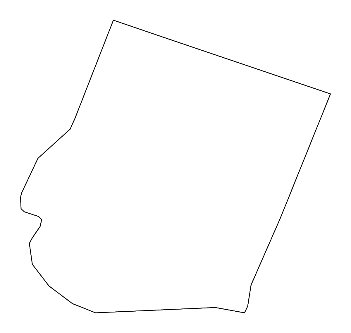 Mapa de contorno de Howard, Missouri con ríos.