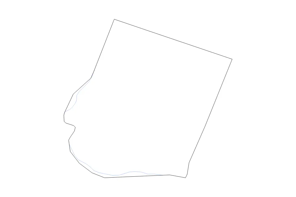 Mapa de Howard, Missouri de tipo contorno y ríos para América del Norte, con contorno y ríos con límites limpios.
