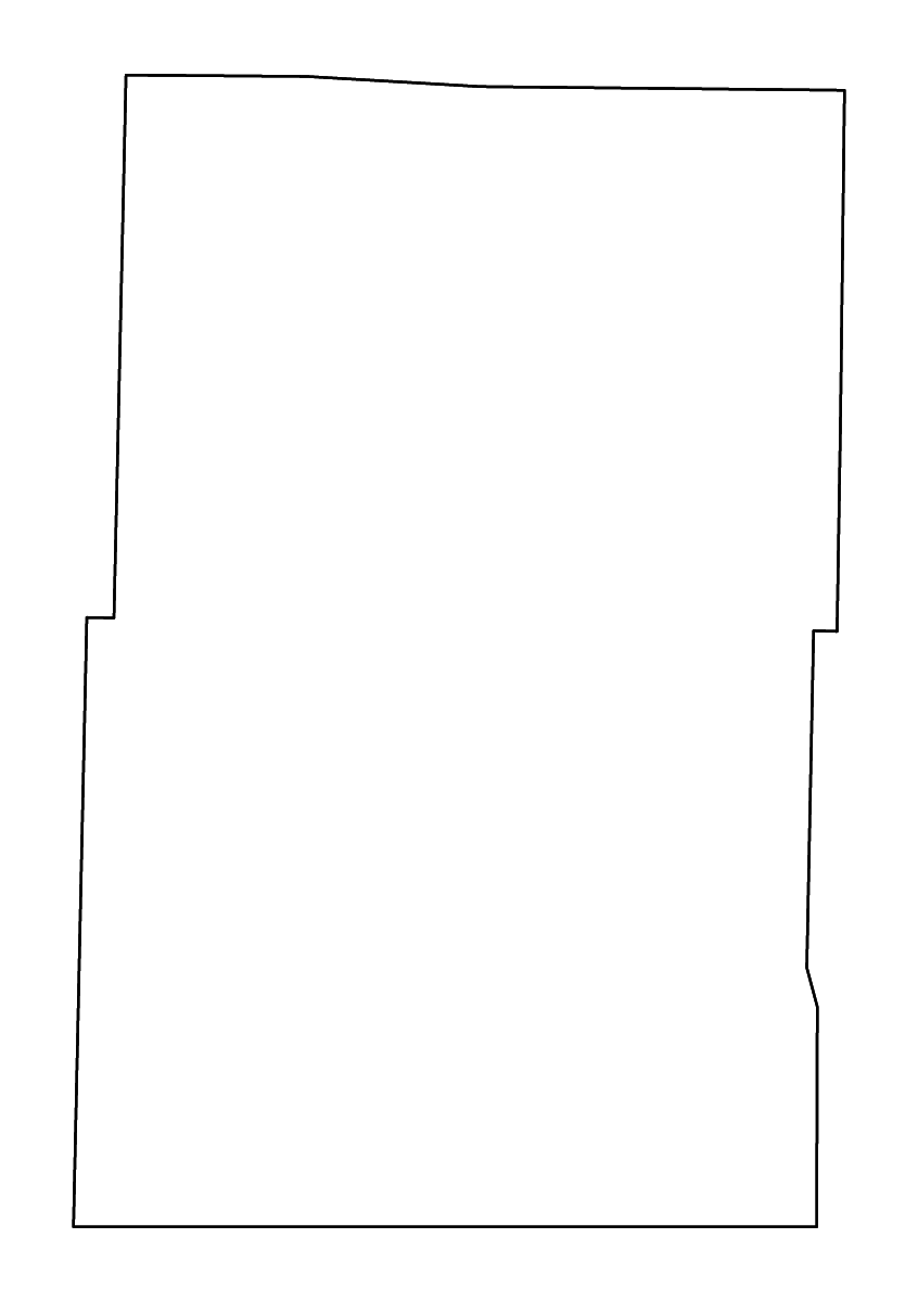 Carte de contour de Howell, Missouri avec rivières.