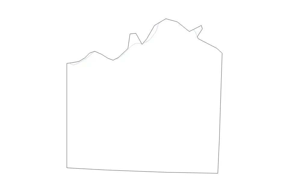 Carte de Jackson, Missouri de type contour et rivières pour Amérique du Nord, montrant contour et rivières avec des limites nettes.
