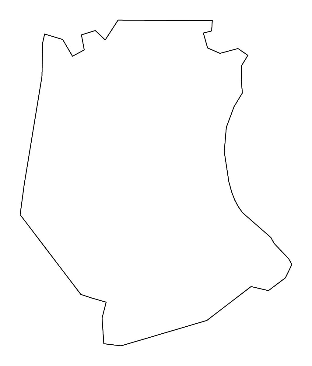 Mapa de contorno de Jefferson, Missouri con ríos.