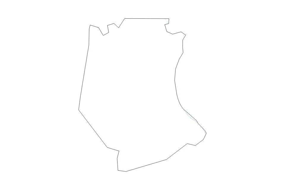 Carte de Jefferson, Missouri de type contour et rivières pour Amérique du Nord, montrant contour et rivières avec des limites nettes.