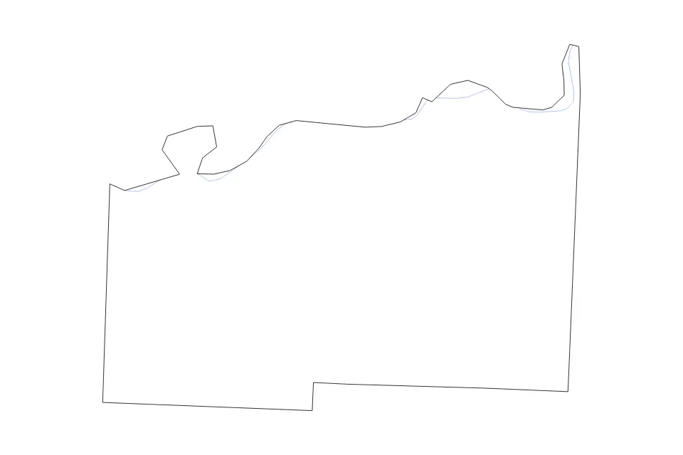 Carte de Lafayette, Missouri de type contour et rivières pour Amérique du Nord, montrant contour et rivières avec des limites nettes.