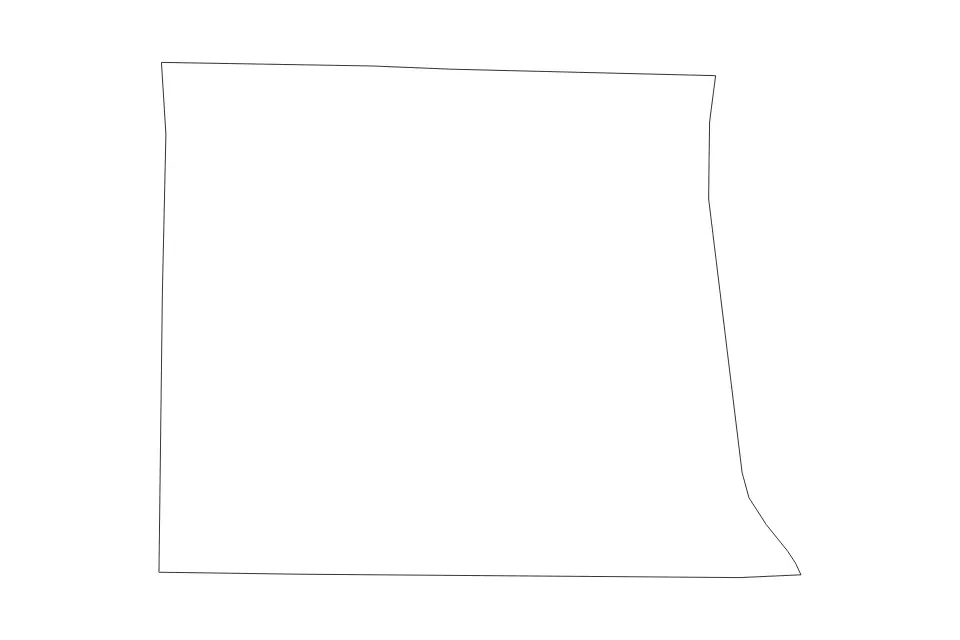 Mapa de Lewis, Missouri de tipo contorno para América del Norte, con contorno con límites limpios.