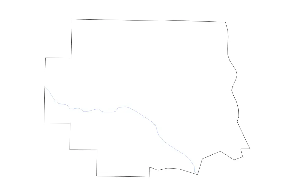 Carte de Lincoln, Missouri de type contour et rivières pour Amérique du Nord, montrant contour et rivières avec des limites nettes.