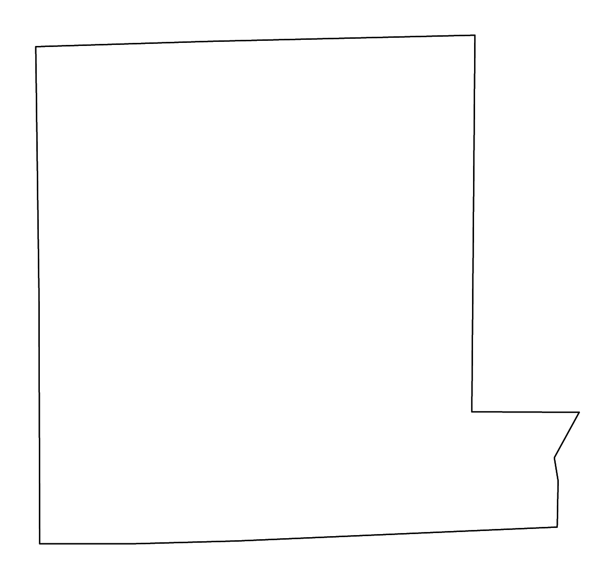 Mapa de contorno de Livingston, Missouri con ríos.