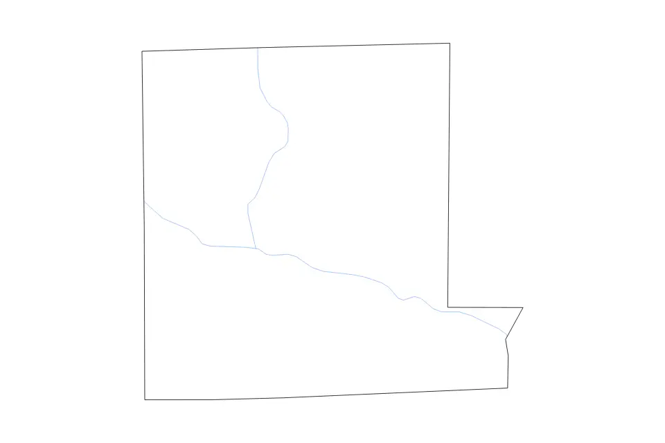 Mapa de Livingston, Missouri de tipo contorno y ríos para América del Norte, con contorno y ríos con límites limpios.