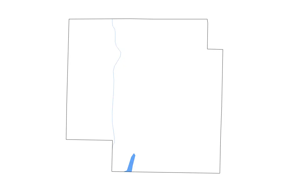 Mapa de Macon, Missouri de tipo contorno, lagos y ríos para América del Norte, con contorno, lagos y ríos con elementos de agua como Thomas Hill Reservoir.