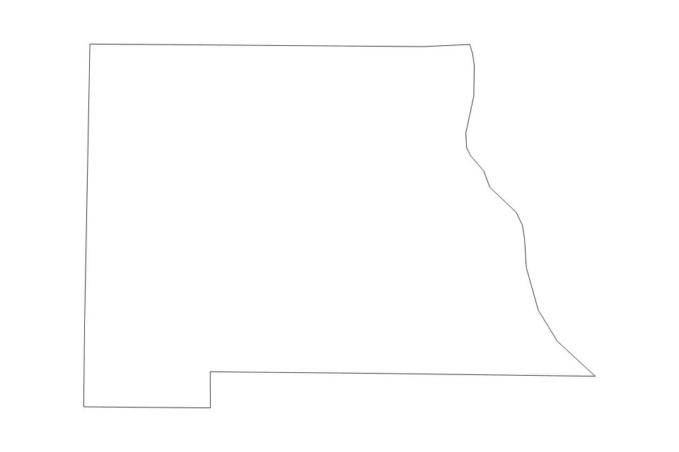 Mapa de Marion, Missouri de tipo contorno para América del Norte, con contorno con límites limpios.
