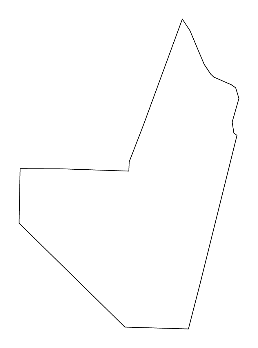 Mapa de contorno de Moniteau, Missouri.