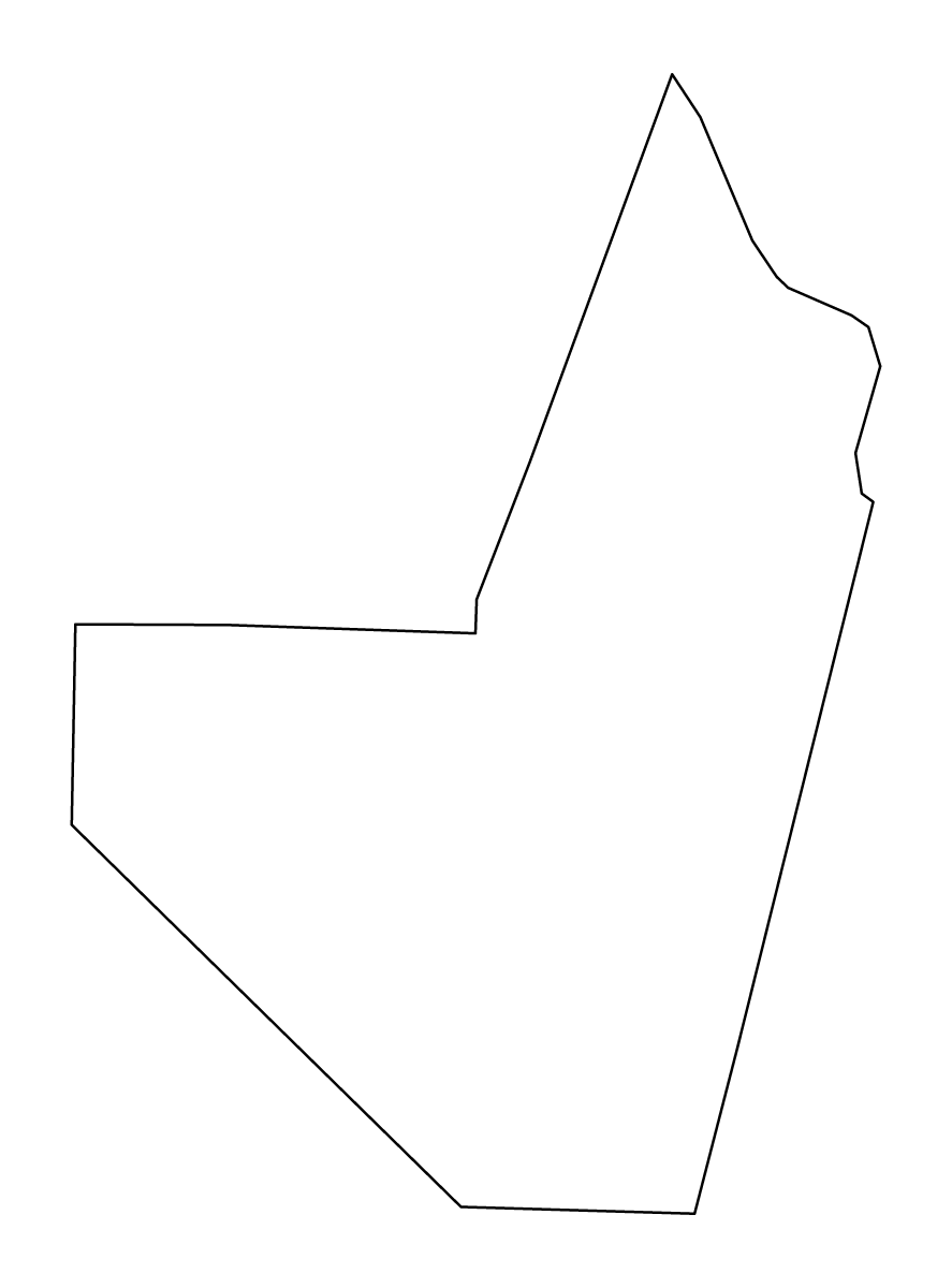 Carte de contour de Moniteau, Missouri.
