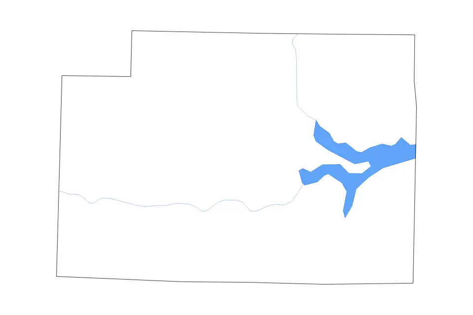 Carte de Monroe, Missouri de type contour, lacs et rivières pour Amérique du Nord, montrant contour, lacs et rivières avec des éléments hydrographiques comme Mrak Twain Lake.