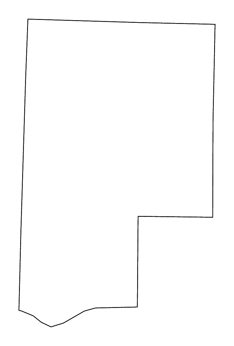 Mapa de contorno de Montgomery, Missouri con ríos.